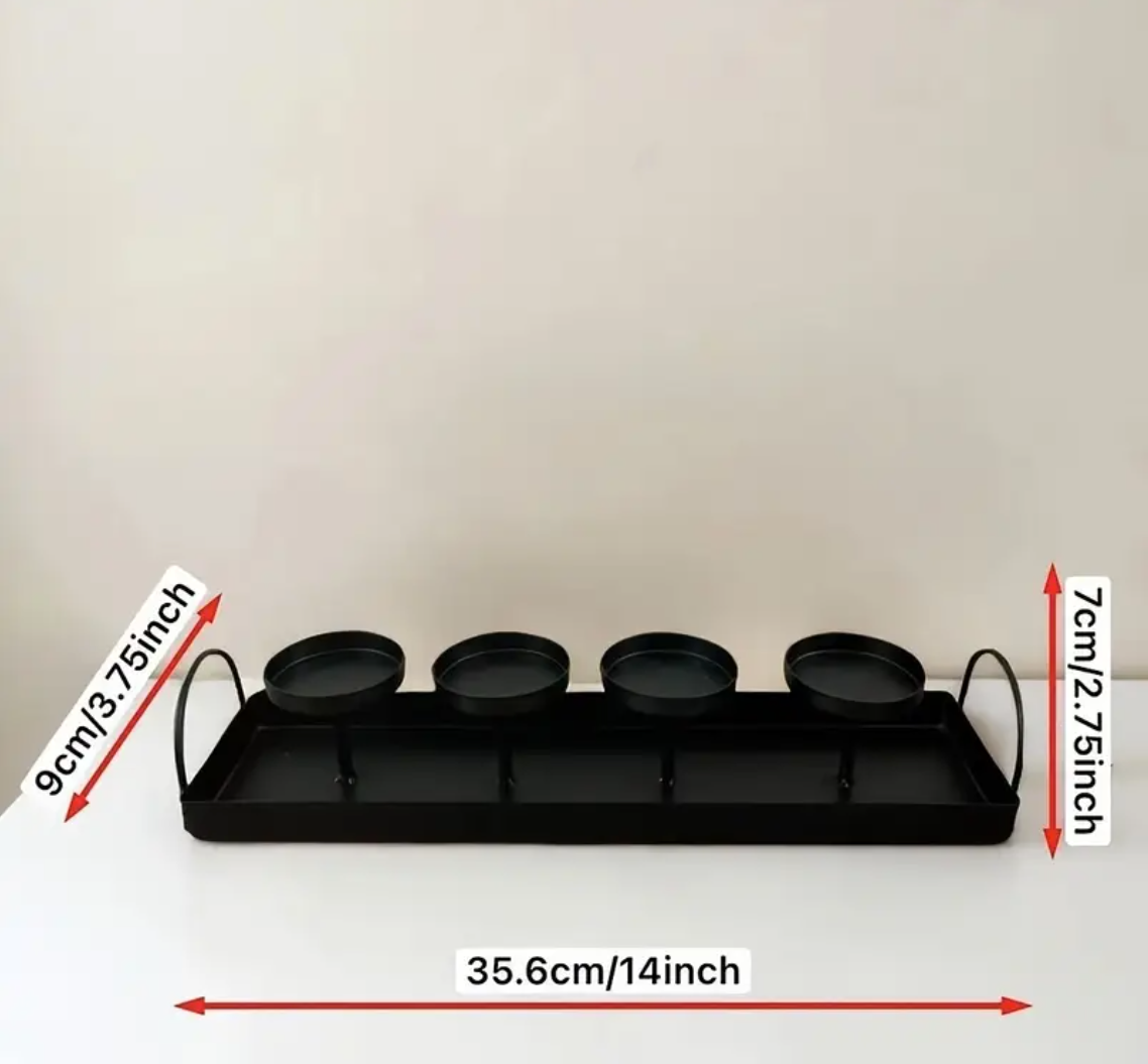 Metal Advent Holder for 4 Candles