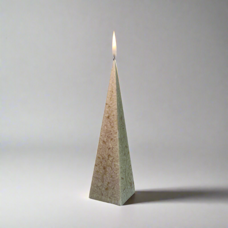 Crystalwax-Pyramid-candle-24cm-Sand