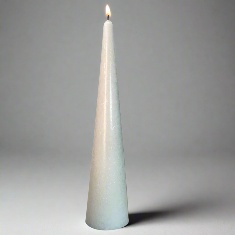 Crystalwax-Tiwa-cone-candle-30cm-White