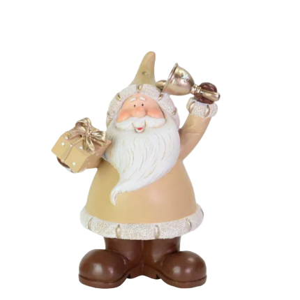 Decorative Santa Figurine 3 with Christmas Accessories