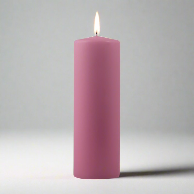 Dipped-pillar-candle-6x18cm-antique-rose