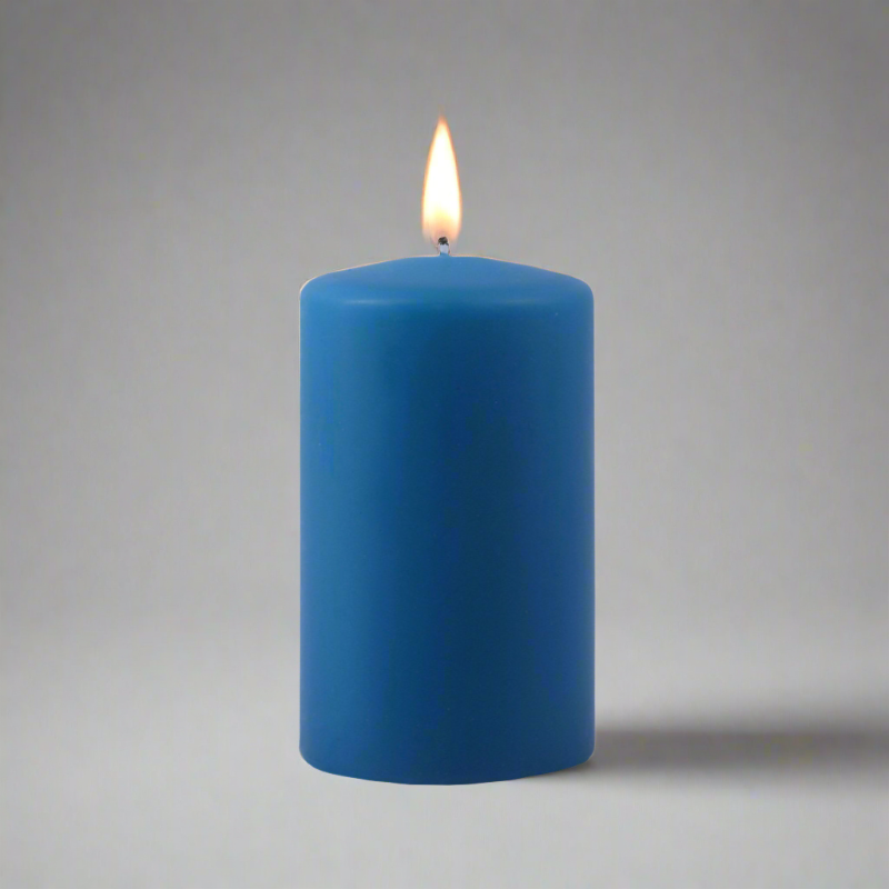Dipped-pillar-candle-7x12cm-ocean-blue