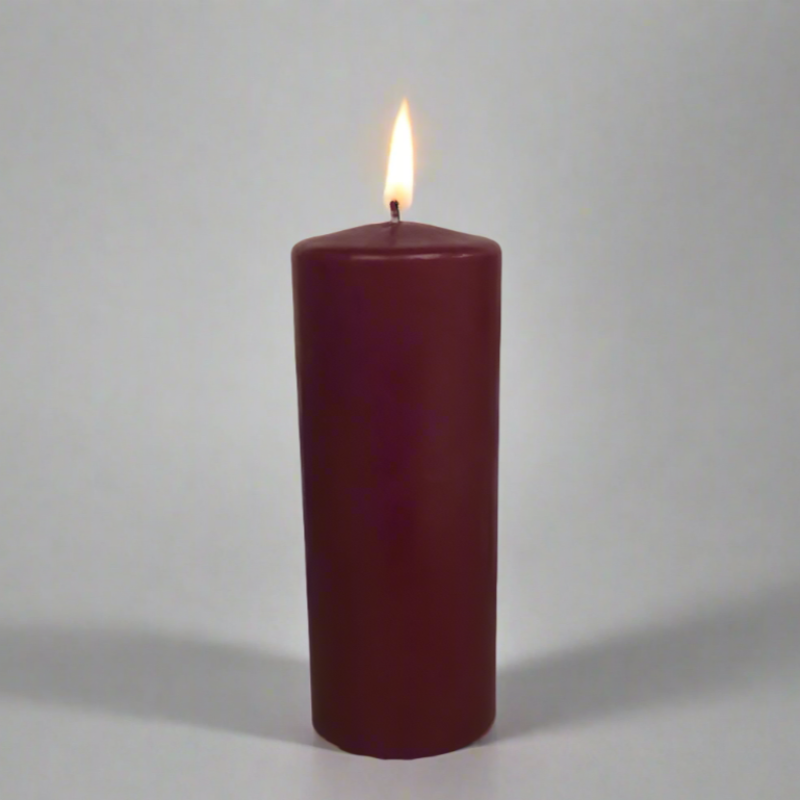 Dipped-pillar-candle-7x18cm-bordeaux