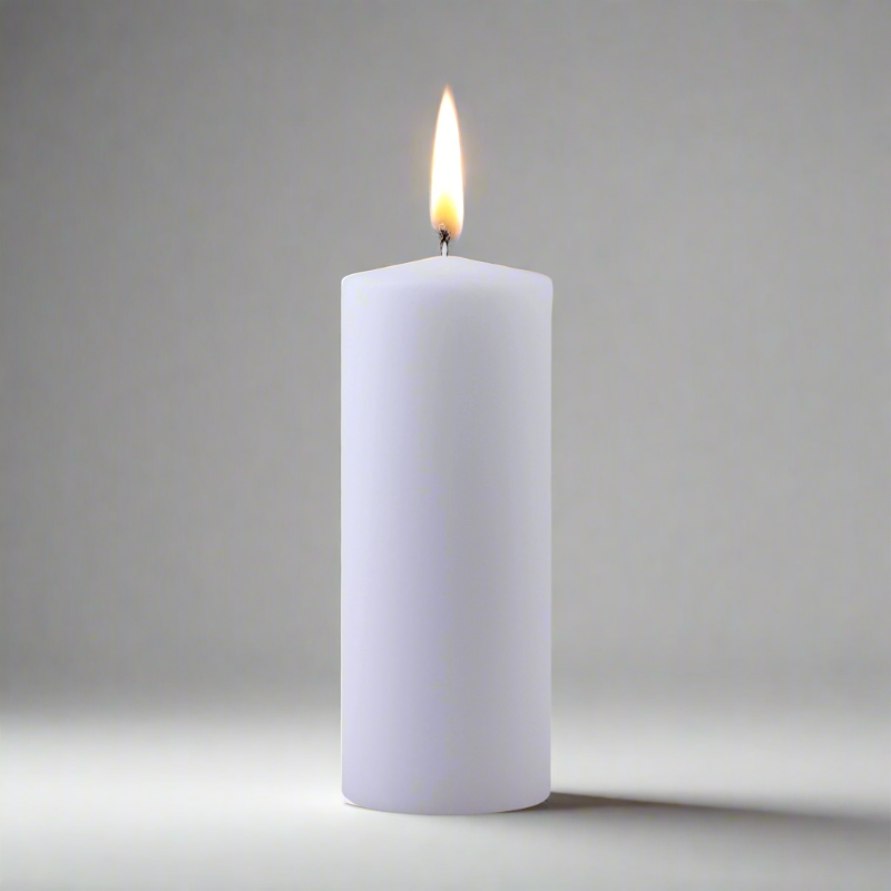 Dipped-pillar-candle-7x18cm-white