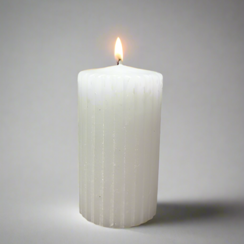 Grooved-pillar-candle-6x12-white