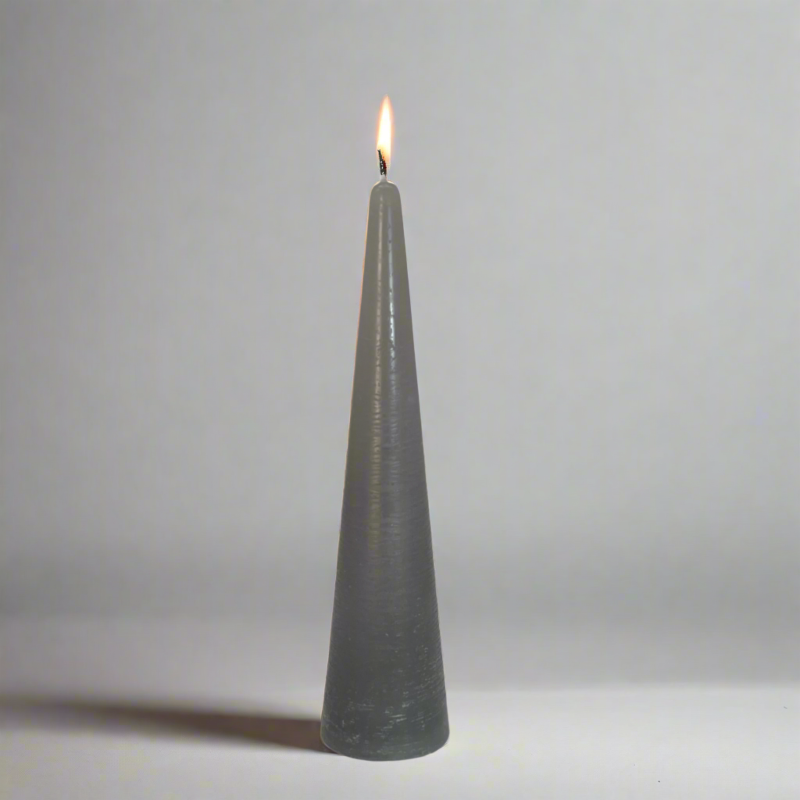 Rustic-Tiwa-candle-24cm-Grey