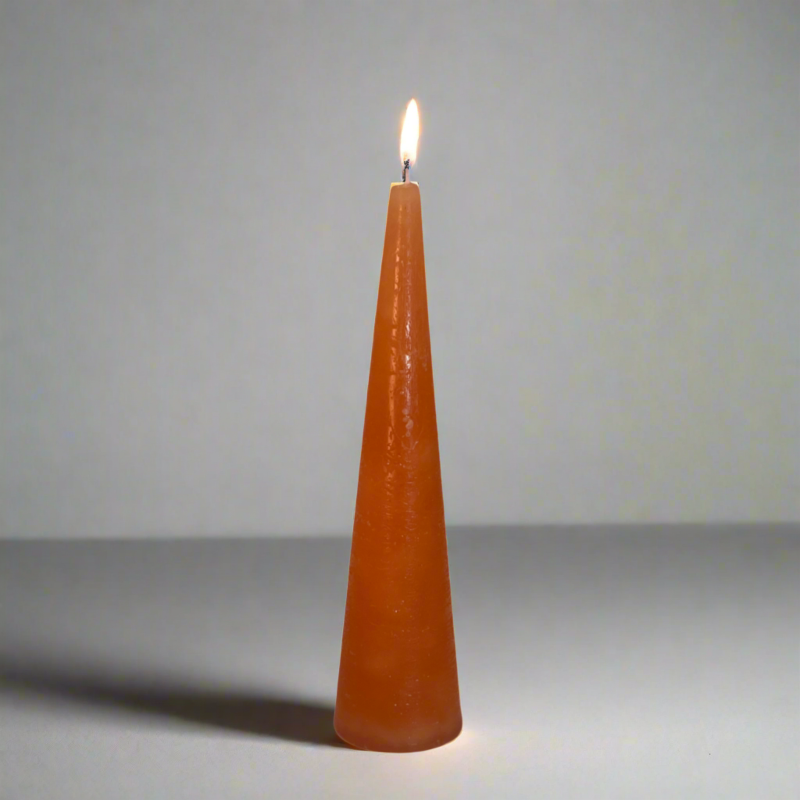 Rustic-Tiwa-candle-24cm-Orange