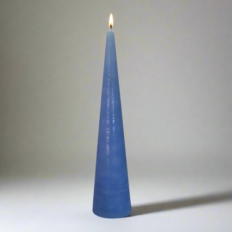 Rustic-Tiwa-candle-30cm-Blue