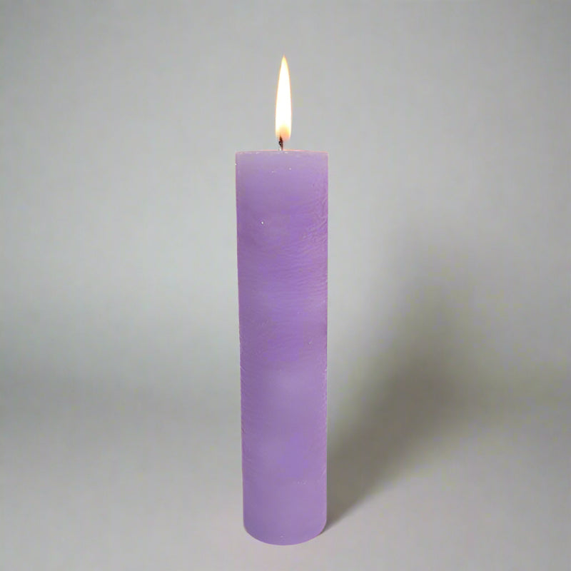 Rustic-ball-candle-lilac-4.5x19
