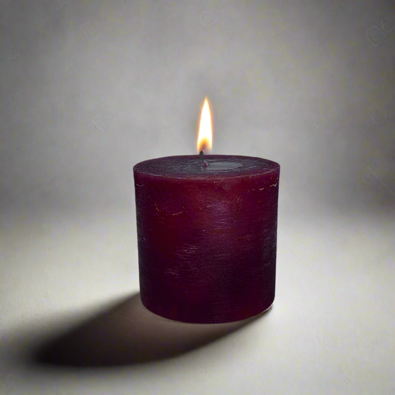 Rustic-candle-10x10-Berry