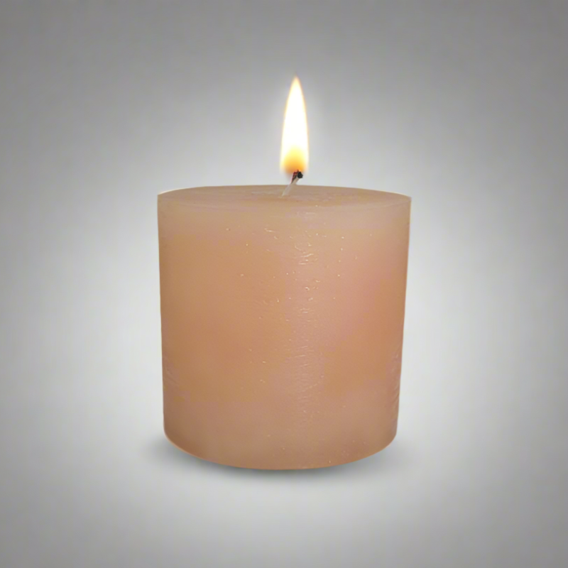 Rustic-candle-10x10-Salmon
