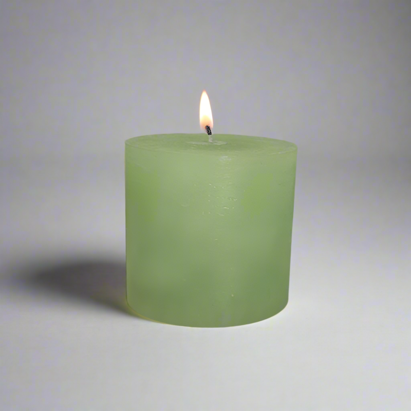 Rustic-candle-10x10-Spring_green
