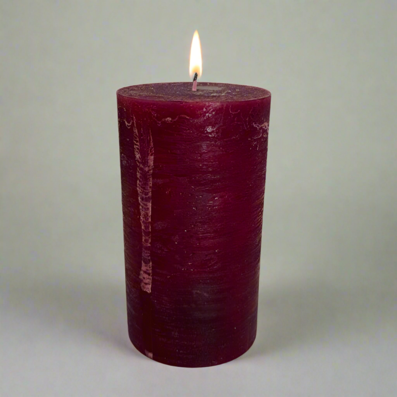Rustic-candle-10x19-Berry