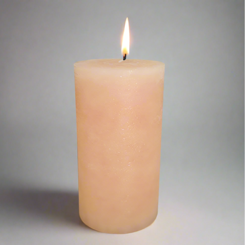 Rustic-candle-10x19-Salmon