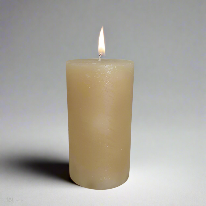Rustic-candle-10x19-Sand