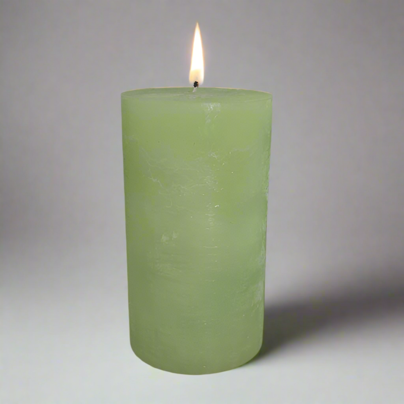 Rustic-candle-10x19-Spring_green