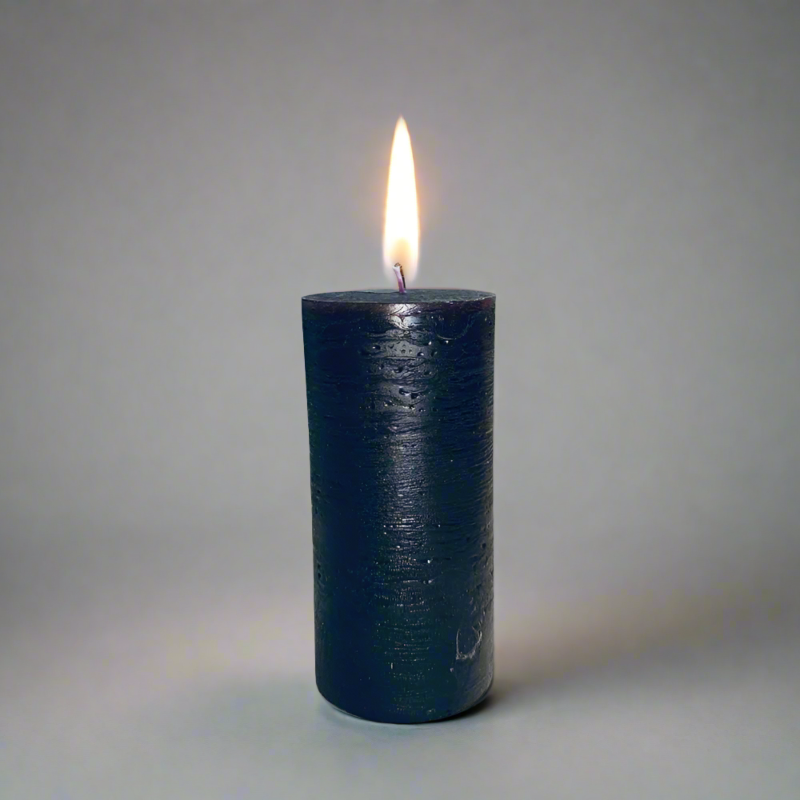 Rustic-candle-5.5x12-Black