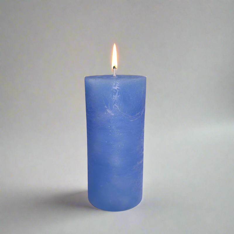 Rustic-candle-5.5x12-Blue