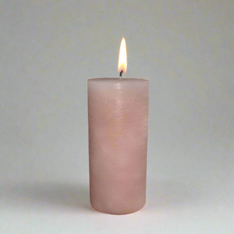 Rustic-candle-5.5x12-Dustypink