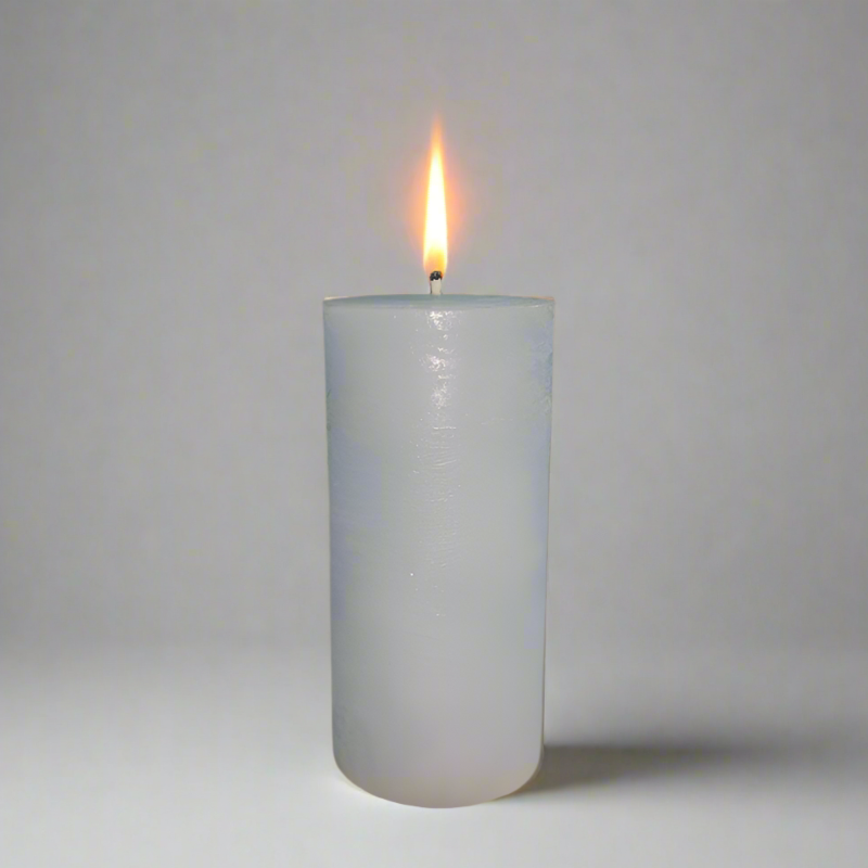 Rustic-candle-5.5x12-Light_blue