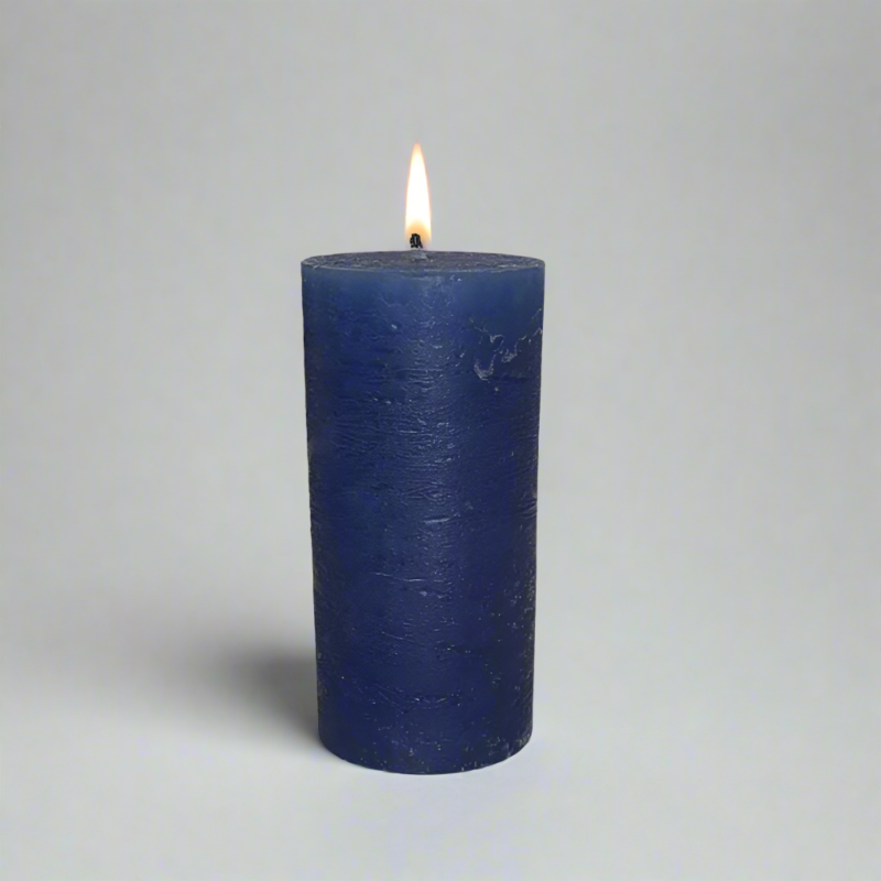 Rustic-candle-8x14-Dark_blue