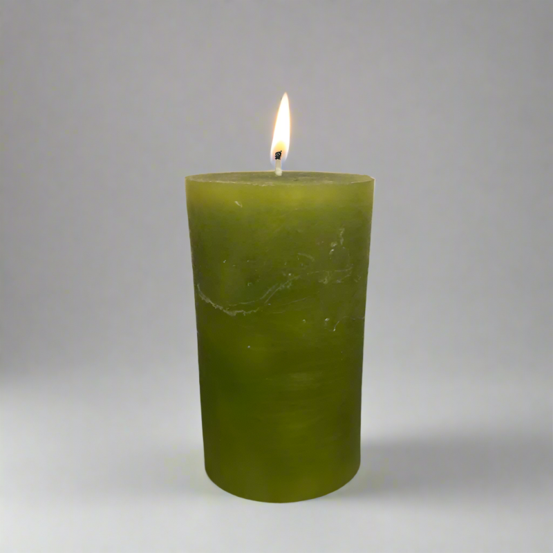 Rustic-candle-8x14-Olive
