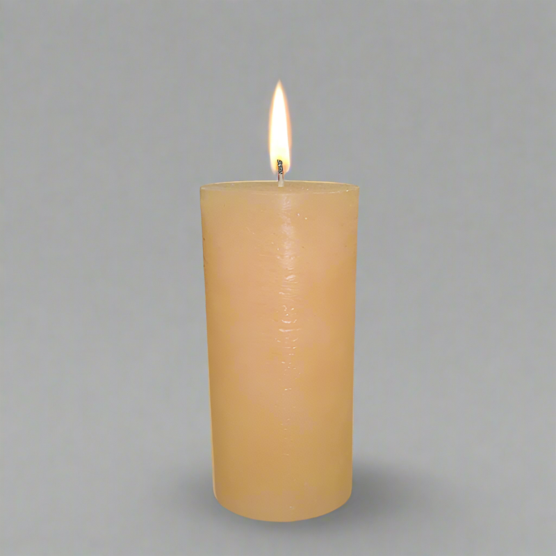 Rustic-candle-8x14-Peach