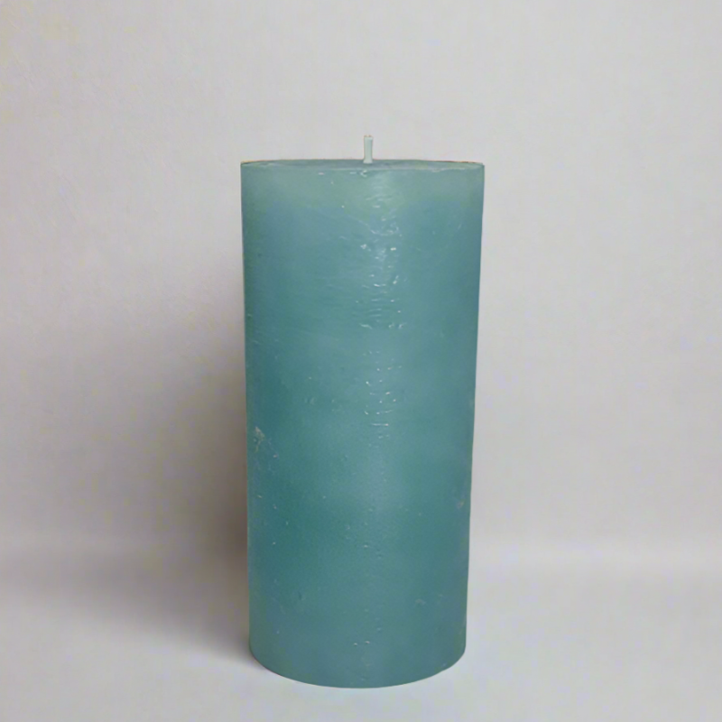 Rustic-candle-8x14-Turquiose