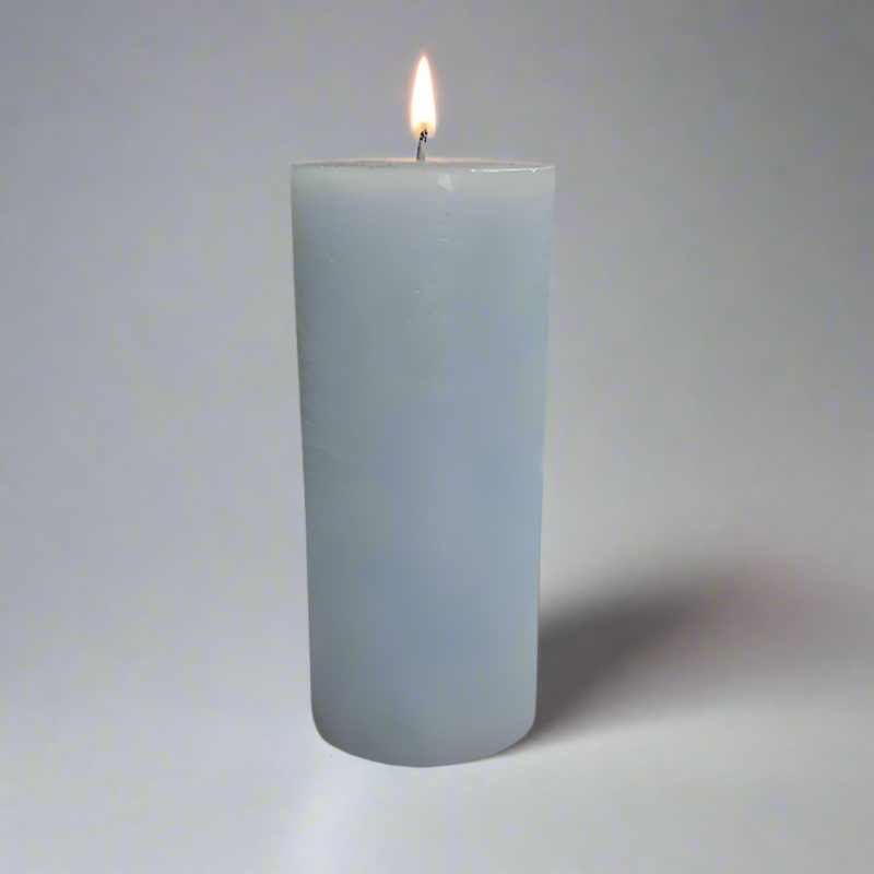 Rustic-candle-8x19-Light_blue