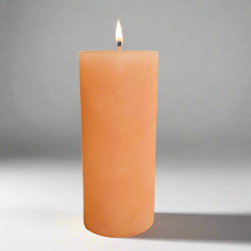 Rustic-candle-8x19-Peach