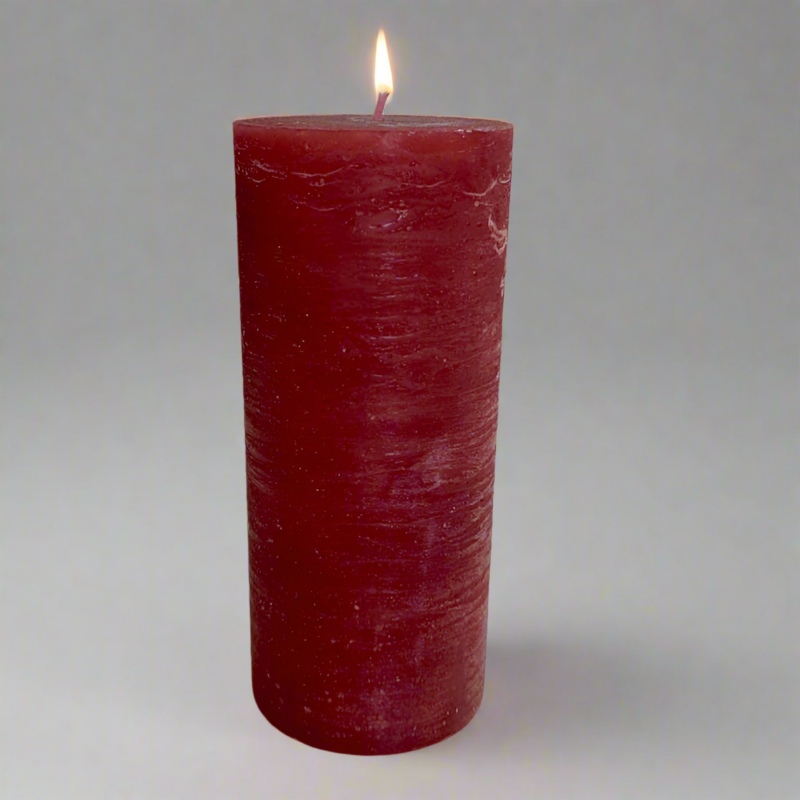 Rustic-candle-8x19-Ruby