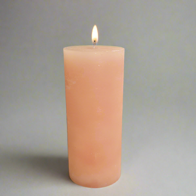 Rustic-candle-8x19-Salmon