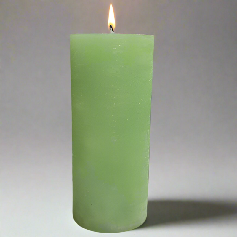 Rustic-candle-8x19-Spring_green