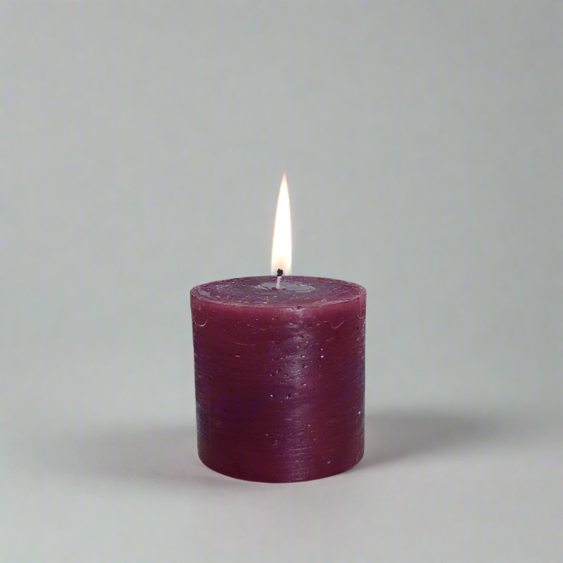 Rustic-candle-8x8-Berry