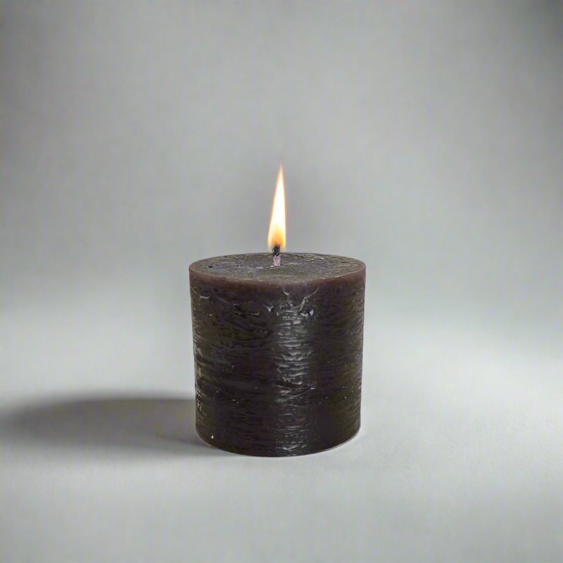 Rustic-candle-8x8-Brown