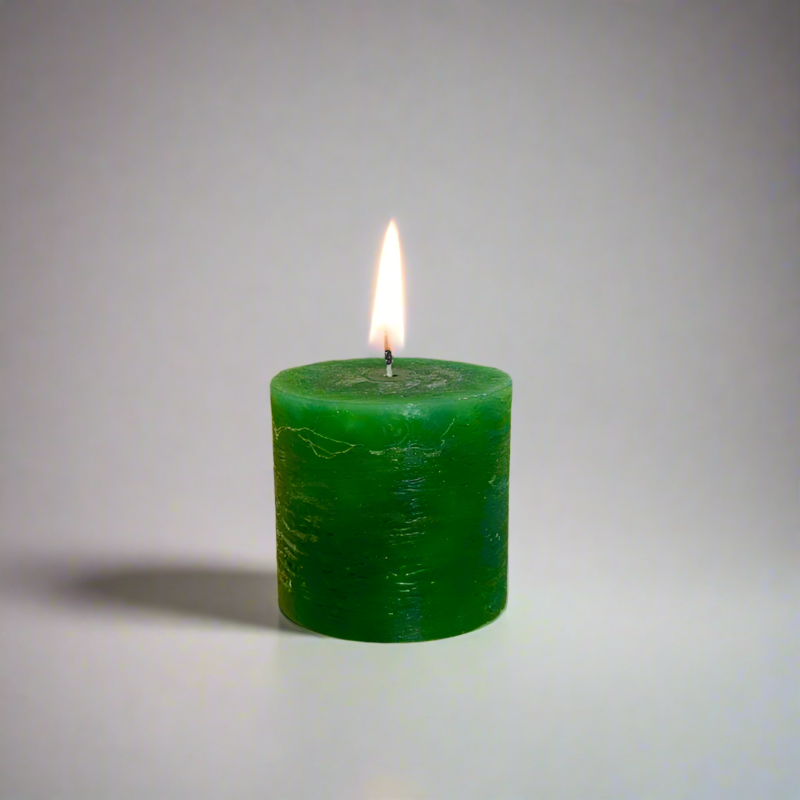 Rustic-candle-8x8-Dark_green