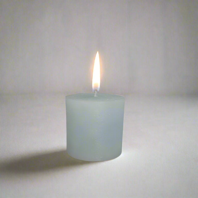 Rustic-candle-8x8-Light_blue