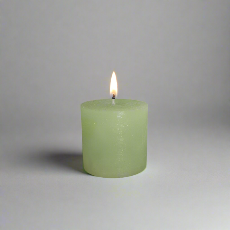 Rustic-candle-8x8-Spring_green