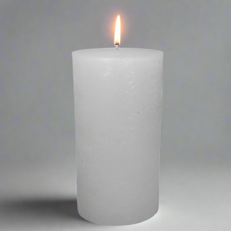 Rustic-pillar-candle-10x19-White