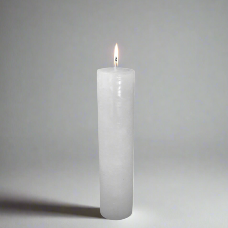 Rustic-pillar-candle-4.5x19-White