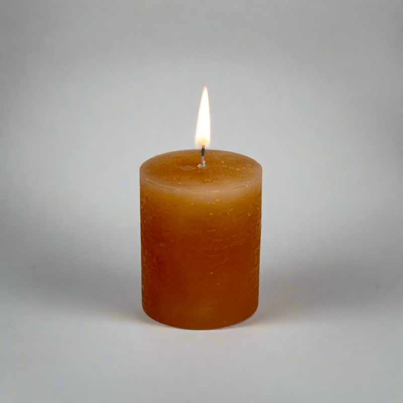 Rustic-pillar-candle-7x8-Amber