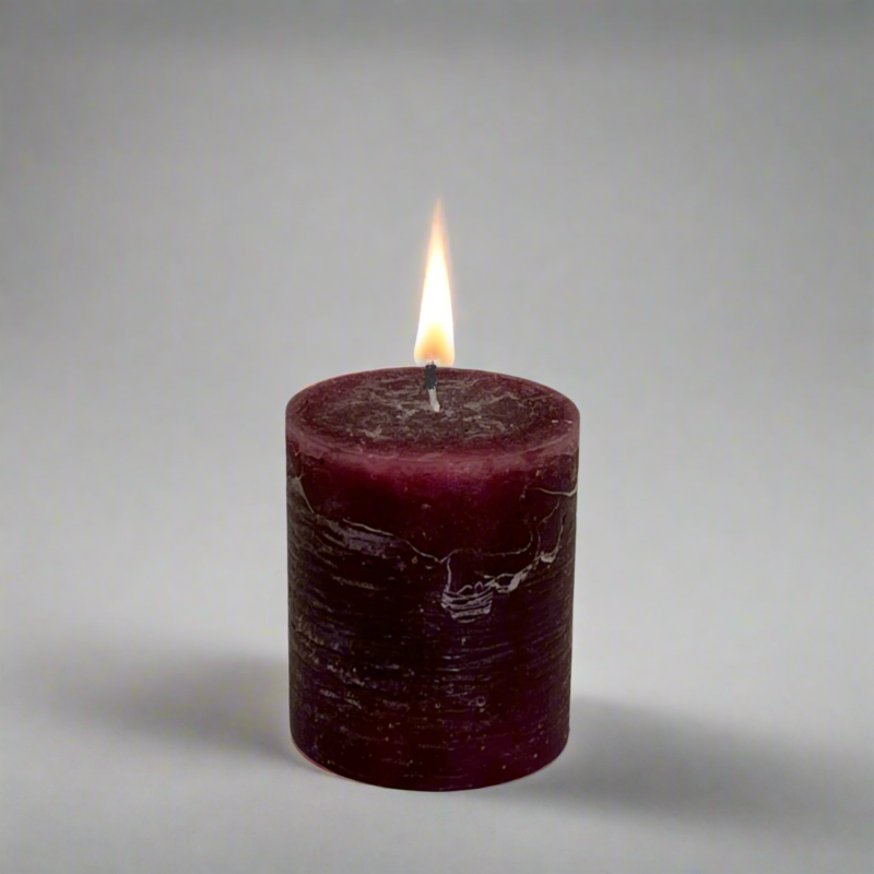 Rustic-pillar-candle-7x8-Berry