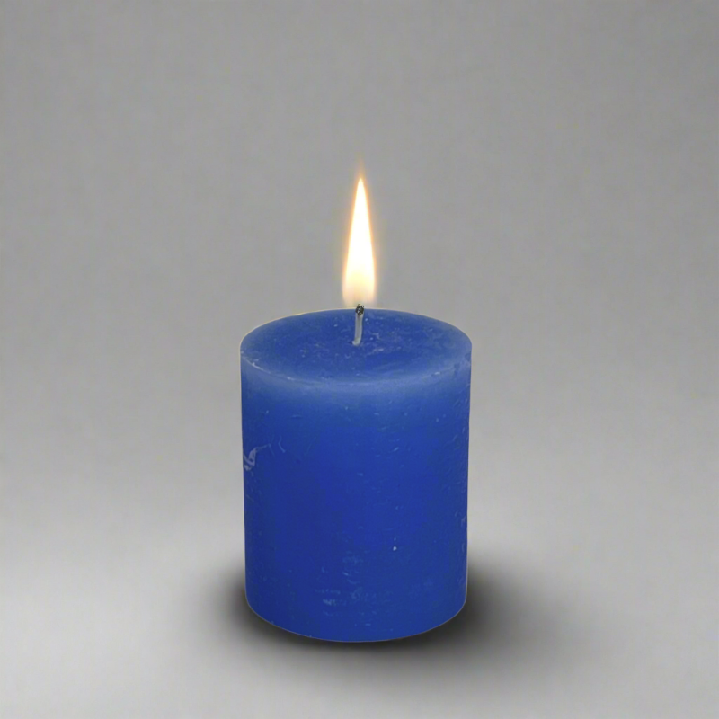 Rustic-pillar-candle-7x8-Blue