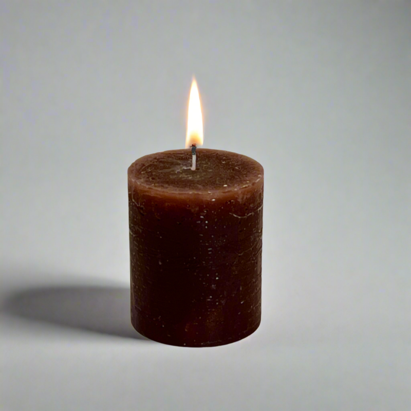 Rustic-pillar-candle-7x8-Brown