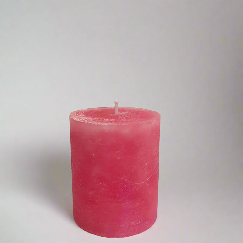 Rustic-pillar-candle-7x8-Pink