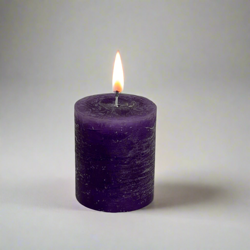 Rustic-pillar-candle-7x8-Plum