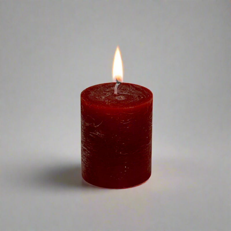 Rustic-pillar-candle-7x8-Ruby