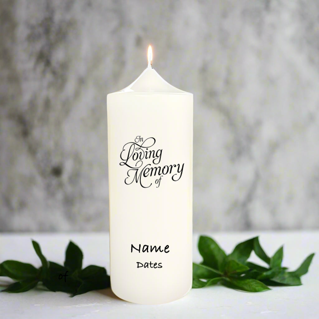 Customised Memorial Candles