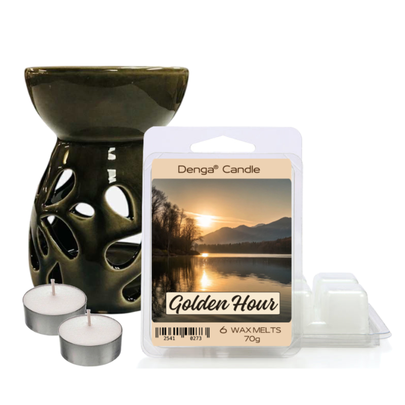 Scented Gift Set - Burner, Melt & Tealights