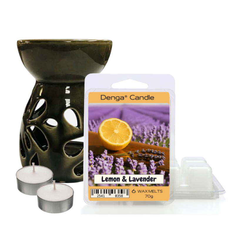 Scented Gift Set - Burner, Melt & Tealights